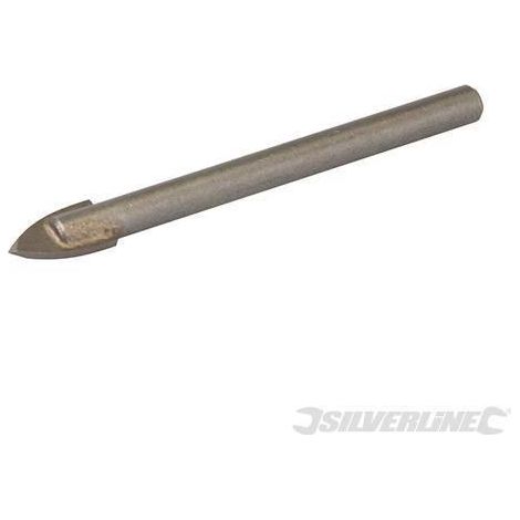Punta al carburo di tungsteno da trapano a codolo circolare per tegole e vetro silverline-8mm (1/2)