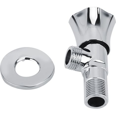 Robinet d'arrêt d'eau en laiton épais pour robinet de toilette et robinet de remplissage pour bouilloire G1/2" (1/5)