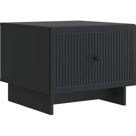 vidaXL  Coffee Table  with Drawer Black 49 x 50 x 40 cm Engineered Wood