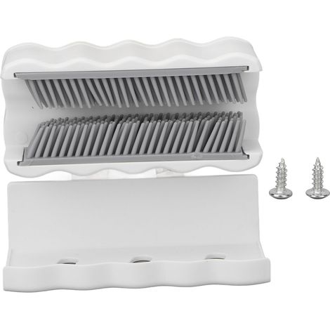 Collecteur de Cheveux de Douche Réutilisable, Amovible et Portable pour Baignoire - Filtration Efficace, Blanc (1/5)