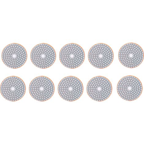 Lot de 10 disques de ponçage diamantés de 7,6 cm (3 pouces) pour marbre, béton et pierres, grain 300.