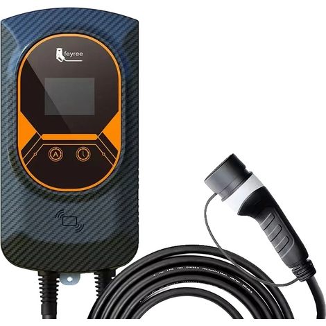 Stazione di ricarica per veicoli elettrici, monitoraggio intelligente, accesso remoto, 22 kW 32 A trifase (1/2)