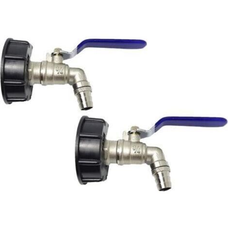 Verchromter Messing-Wasserhahnanschluss für IIBC 3/4"-Tank