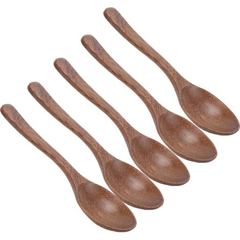 5 pièces Cuillères en Bois pour Cuisine, Cuillères à Mesurer Résistantes à la Chaleur Idéales pour Pâtisserie et Cadeaux