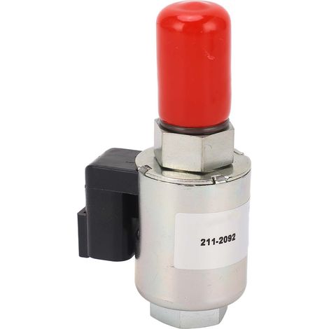 Électrovanne 12V en acier allié, pièce de rechange compatible CAT 924G, 924GZ et 924H, remplacement fiable pour système hydraulique. (1/5)