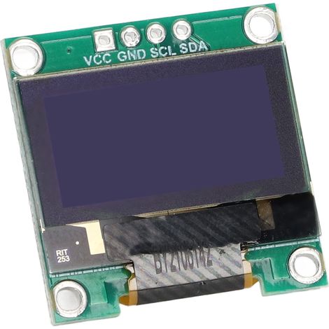 Module écran OLED 0,96 pouces I2C avec connecteur 4 broches pour domotique électronique (1/5)