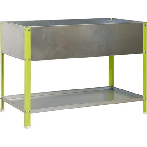 Simonrack UrbanTop 100L fioriera in acciaio zincato verde galva