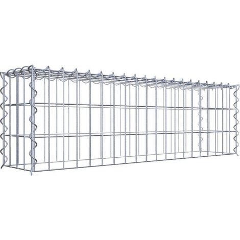 Gabiondeco - Gabion - Element de prolongation en hauteur 100 cm x 30 cm x 20 cm (L x H x P). maille 5 x 10 cm. Spirale. Attention : il manque une grille - Made in Ger...