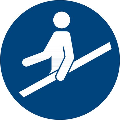 Gebotszeichen Handlauf benutzen, Typ: 04100 (1/2)