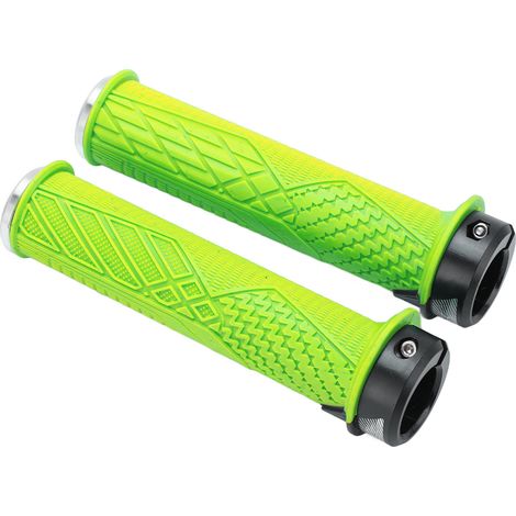 2-teilige, rutschfeste Fahrradlenkergriffe, strapazierfähige Oberfläche, grüne Lenkerüberzüge (1/5)