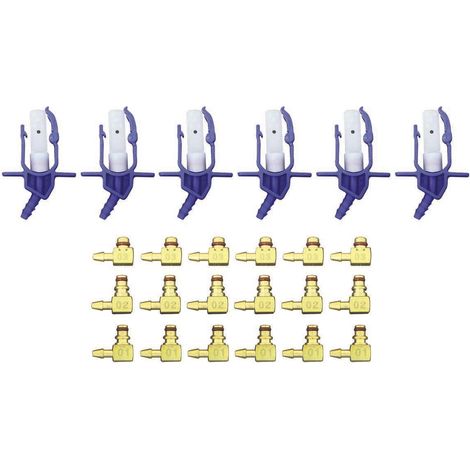 Lot de 24 raccords pour coffret contôle retour d'injecteurs AC 5240BL, AC 5240 - SA 5242 - CLAS Equipements