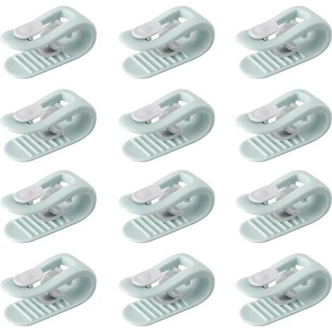 12 Green Duvet Clips, Duvet Cover Clips, Duvet Clips, Duvet Fasteners, Fitted Sheet Fasteners, Needle-Free Anti-Slip Bedding Accessories (1/5)