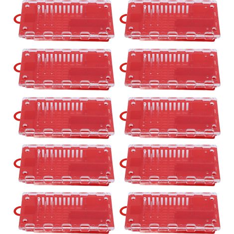 Cage à reine transportable 10 pièces - Cage plastique transparent pour protection et élevage des abeilles royales - Équipement apicole (1/5)