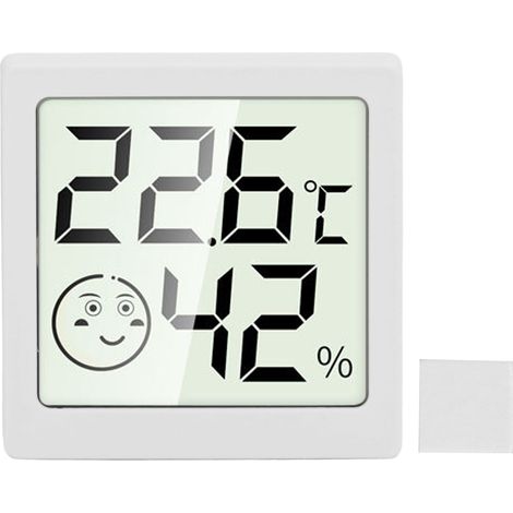 Room Thermometer and Humidity Gauge Household High Accuracy Mini Digital Thermometer Hygrometer White