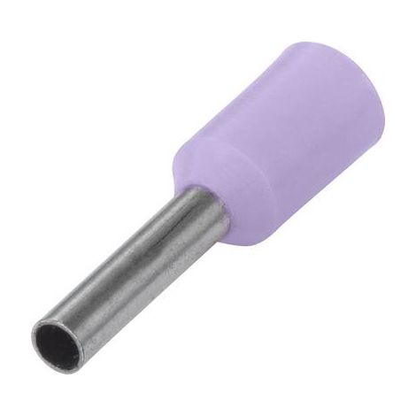 TRU COMPONENTS TC-9163712 Embout simple d'extrémité de câble 0.25 mm² partiellement isolé violet 100 (1/2)
