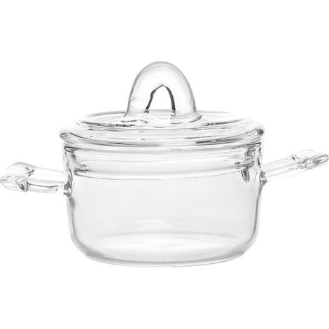 Mini casserole en verre transparent cassolette de présentation culinaire 7 x 11 x 6 cm - PANGIVO (1/3)