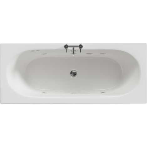 Metropole 1700mm x 700mm 6 Jet Chrome Flat Jet Double Ended Whirlpool Bath (1/5)