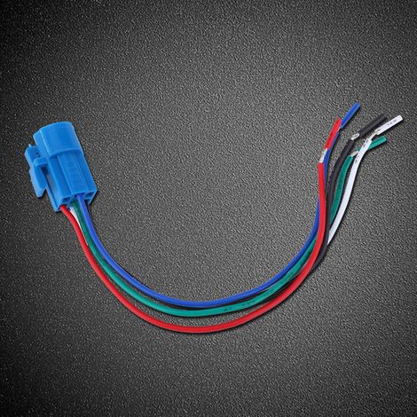 10 prises avec interrupteur à bouton-poussoir, boîtier en plastique ignifugé, connecteurs de câble, 5 pôles, 16 mm (1/5)