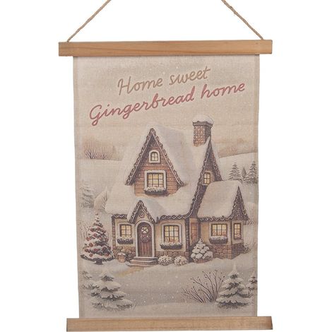 Tapisserie Murale en Textile Beige Suspension Décorative pour Intérieur 40 x 2 x 60 cm - PANGIVO (1/2)