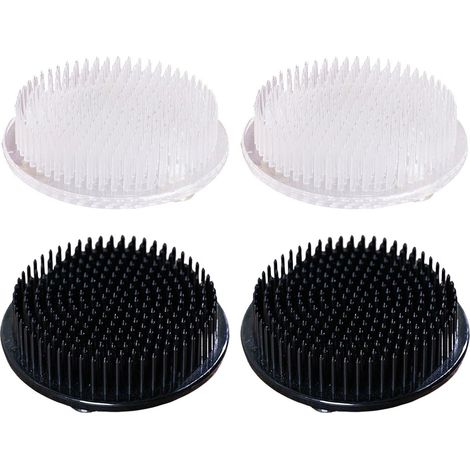 4 Pièces Support De Tige De Fleur, Grille En Plastique Blanc Et Noir, 7x2 Cm Pour Vase