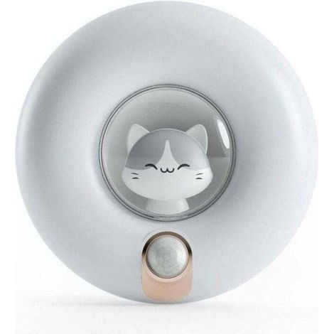 Luce notturna ricaricabile con sensore di movimento per bambini, XU, luce dimmerabile per armadi, camere da letto, corridoi, bagni, garage (dimensioni Φ93 x T31)-Crezuo