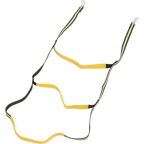 Échelle de corde marine fluorescente verte 3 marches pour bateau pneumatique, kayak, canot et bateau à moteur. (1/5)