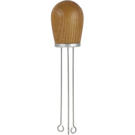 Cuillère À Café Espresso - Manche En Bois Naturel Et Tige En Acier Inoxydable - Pour Distribution Uniforme De La Poudre - 1 Pièce (1/5)
