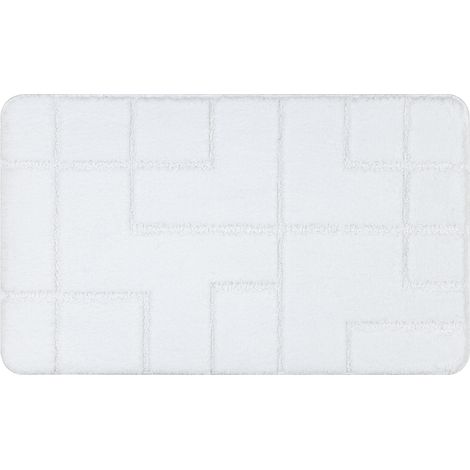 Tappeto da bagno SUPREME LINES, linee, antiscivolo, morbido - bianco white 60x100 cm