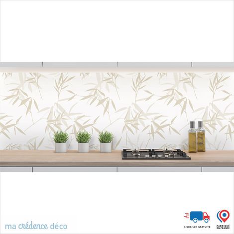 Crédence : Blanc perle RAL 1013 - Alu composite - 60 - 120 (1/3)