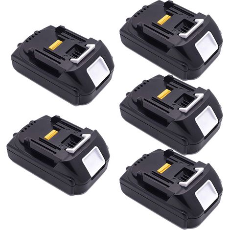 5X Batterie de Rechange 14,4V 4,0Ah pour Makita BL1430 BL1415 BL1440 BL1415N 196875-4 194558-0 195444-8 196388-5 194065-3 (1/5)
