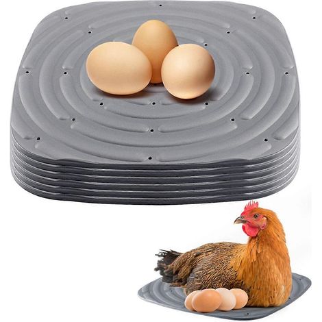 Lot de 8 tapis de nidification lavables pour poules pondeuses, doublures de nichoirs réutilisables pour poulailler (1/5)