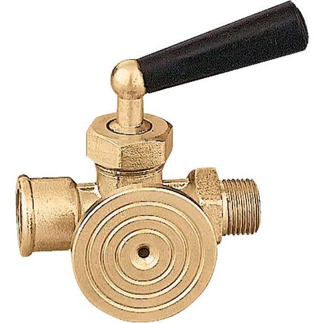 RUBINETTO MANOMETRO A TRE VIE 3/8" CALEFFI 690300 (24640)