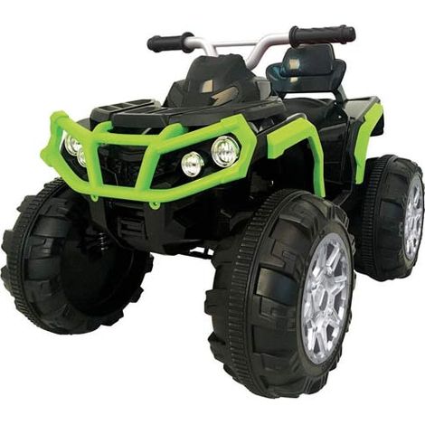 Quad elettrico verde per bambino con batteria 12 volt e (1/3)