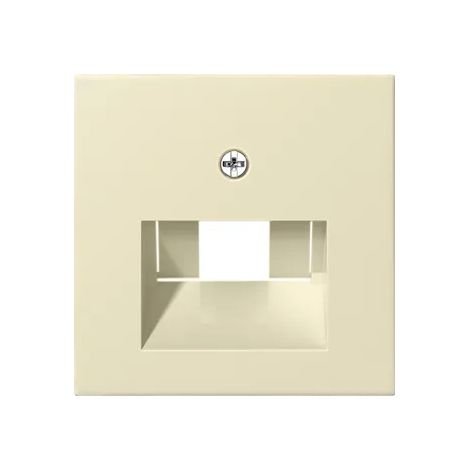 GIRA, 27001, PIASTRA CENTRALE 50X50 MM PER LE PRESE A MURO BIANCO LUCIDO CREMA ST55 UAE/IAE