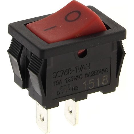 Interrupteur 2 cosses rouge de poignee - debroussailleuse ryobi