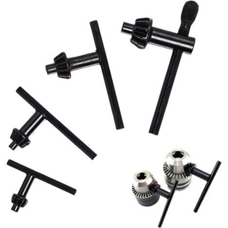 4 pièces Clé de Mandrin de Rechange, Clé de Mandrin Électrique, 10mm/ 13mm/ 16mm/ 20mm, Clé Universelle pour Perceuse à Mandrin, pour Perceuse à Percussion Outil de Serrage de Perceuse (1/4)