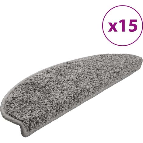 Maison Exclusive - Stufenmatten 15 Stk. 65x21x4 cm Grau Halbrund (1/5)