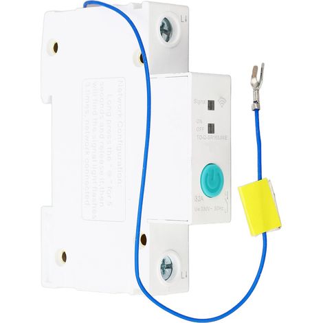 Disjoncteur WIFI 1P 230V, commutateur intelligent sur Rail DIN pour applications Ewelink, centres commerciaux à domicile (1/5)