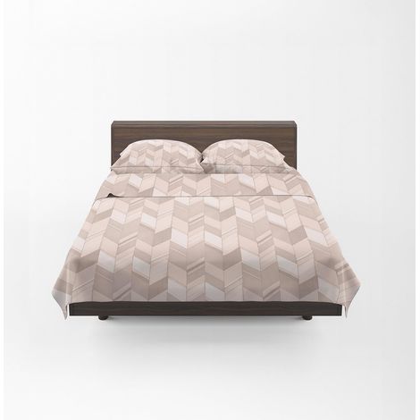 Parure de Lit avec 1 Drap Housse 125x200 Coton 100% Percalle Frais Respirant Surmatelas Haut 30 cm, 1 Taie Oreiller 50x80 et 1 Drap Plat 180x280 pour Linge de Lit (1/5)