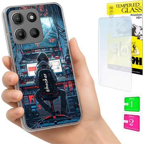 Funda para Motorola Moto G15 / G15 Power, carcasa trasera + cristal (1/5)