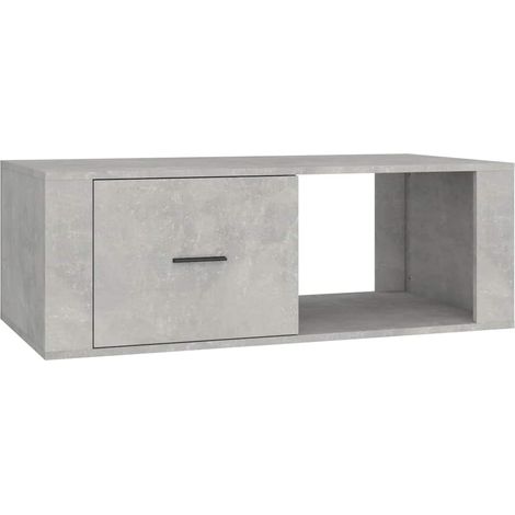 Maison Exclusive - Table basse Gris béton 100x50,5x35 cm Bois d'ingénierie (1/5)