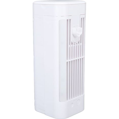 Ventilateur de bureau avec veilleuse réglable, compact, silencieux, multifonctionnel, à brancher, avec fonction brumisateur. (1/5)