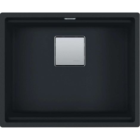 Franke Kubus 2 - Fregadero de fragranite KNG 110-52, 56x46 cm, negro mate 125.0670.898