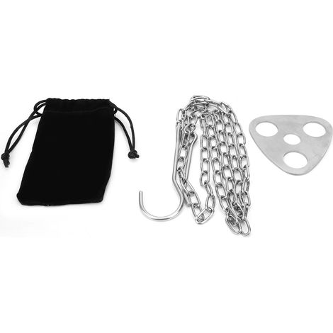 Support de casserole trépied en acier inoxydable portable avec chaîne pour ustensiles de cuisine de camping en plein air