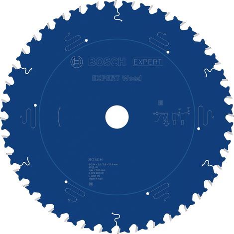 Bosch EXPERT Wood Circular Saw Blade 254 x 2.6/1.8 x 25.4 mm T40 2608902241 (1/5)