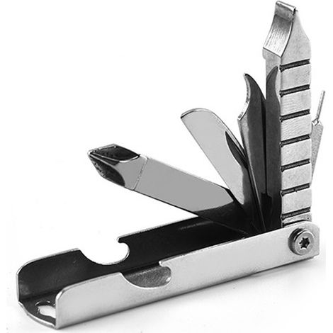 Outil multifonction avec tournevis cruciforme et plat EDC Outil multifonction avec tournevis cruciforme et plat, outils de réparation EDC, supports de téléphone créatifs (1/5)