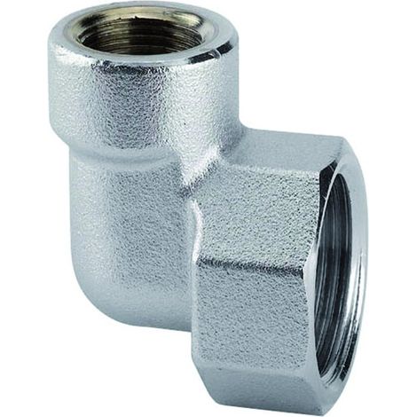 TAPPO DI TESTA FEMMINA A SQUADRO IN OTTONE CROMATO CON ATTACCO SFIATO 3/4"x3/8"   ARTECLIMA S.R.L.