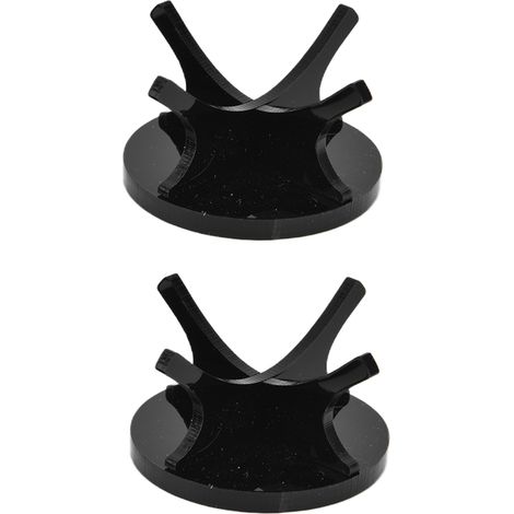 2 supports à balles de golf, haute stabilité, grande robustesse, présentoir simple pour balles de baseball, noir, 2 pièces (1/5)