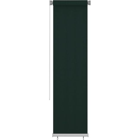 Persiana enrollable de jardín HDPE verde oscuro 60x230 cm (1/5)