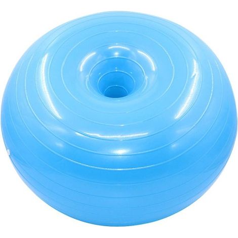 Balle de yoga rose, siège d'équilibre anti-éclatement, exercices assis renforcés, coussin gonflable pour bureau, maison et salle de sport, bleu. (1/4)